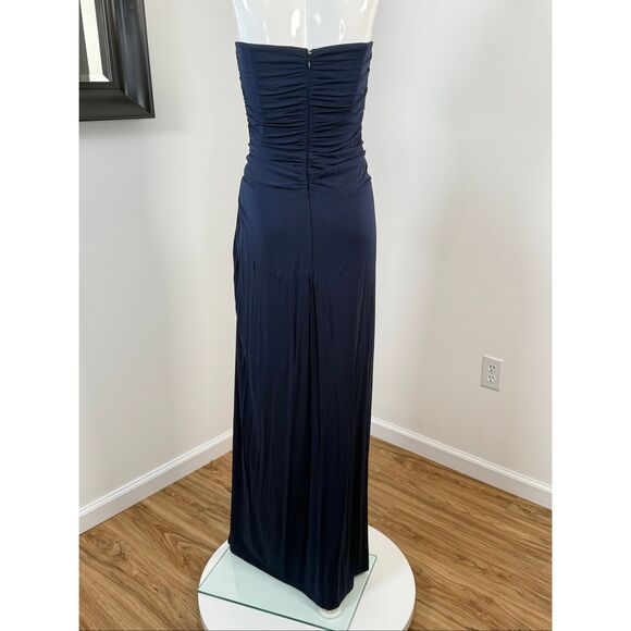 SIMKHAI $795 Emma Ruched Strapless Column Gown Size 4 - Picture 8 of 12